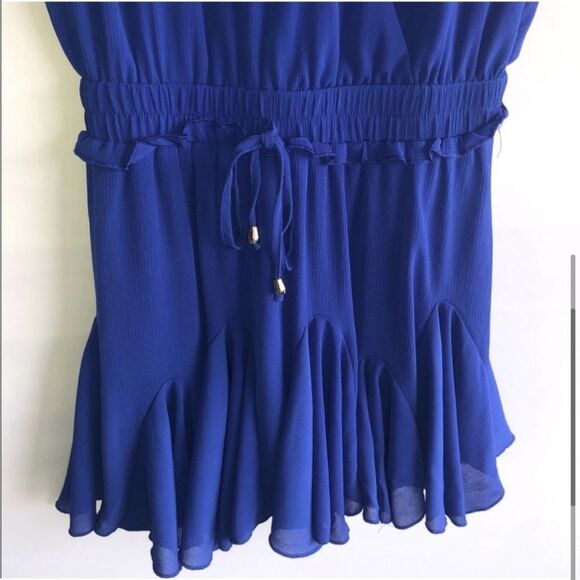 Main Strip Blue Romper - Picture 3 of 7